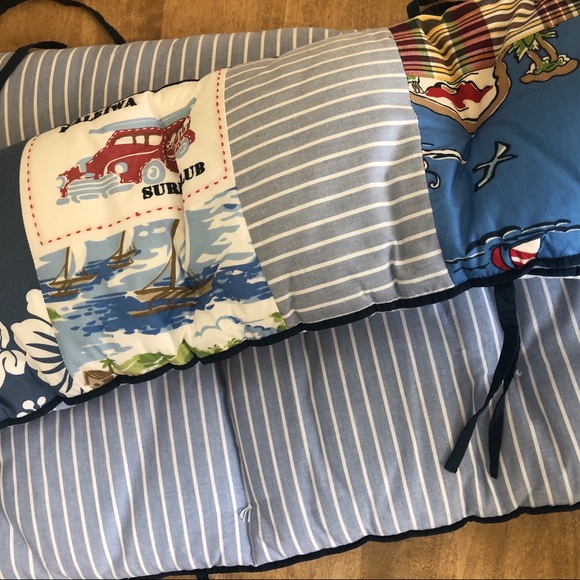 Pottery Barn Kids Bedding Surf Hawaii Beach Bumper Crib Poshmark